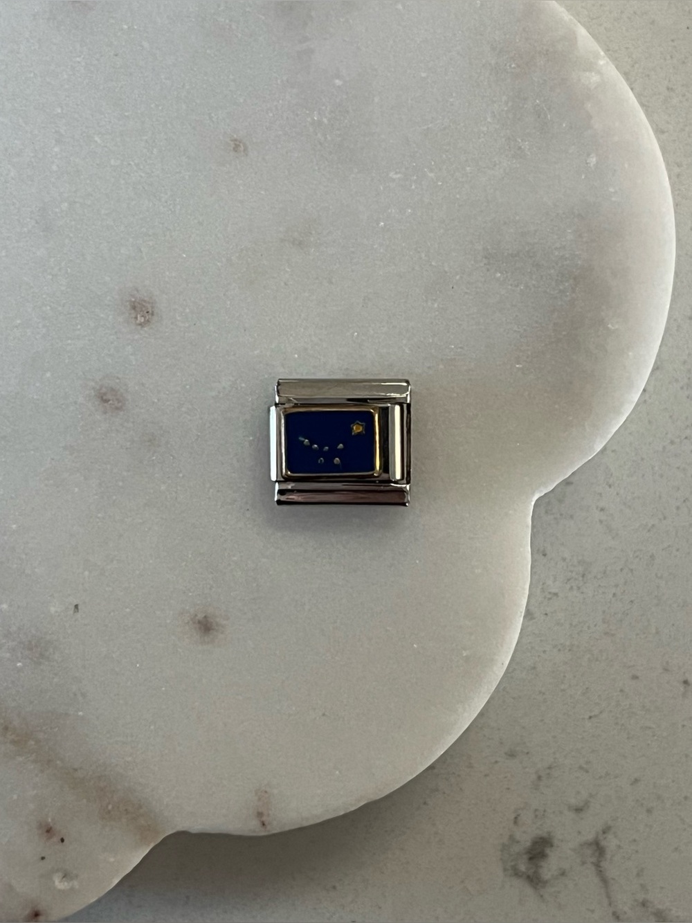 Alaskan Flag charm nomination style link for bracelet